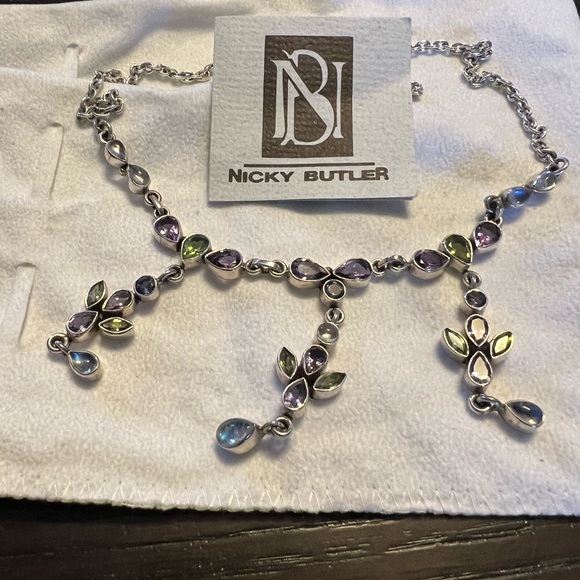 Vintage Sterling Nicky Butler Necklace - Picture 3 of 3